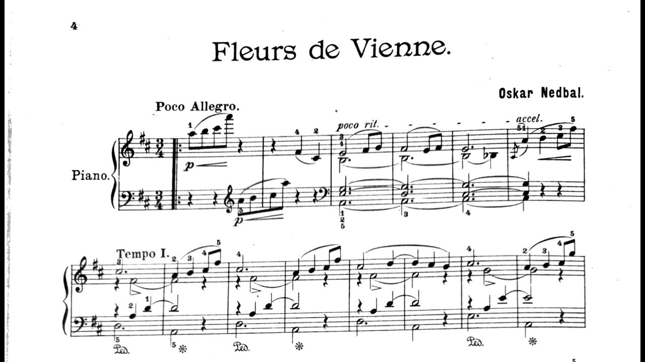 Oskar Nedbal | Fleurs de Vienne