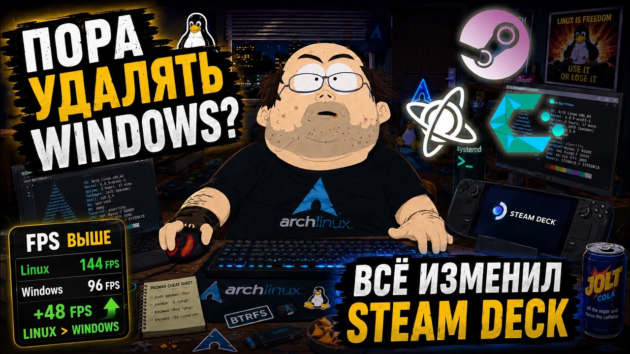 Linux-гейминг в 2026: уже лучше Windows?