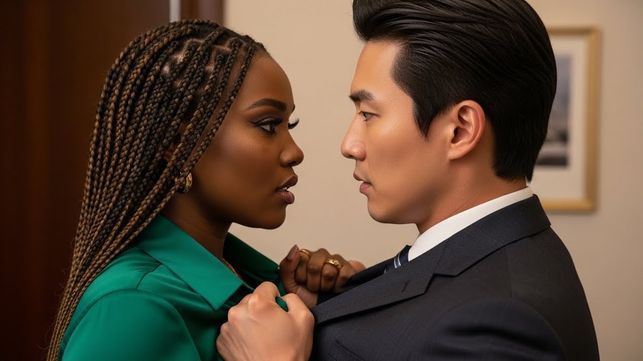 Korean CEO Demands a Stolen Kiss from Black Girl—She Slaps Him. He Falls Harder | AfroKorean Drama