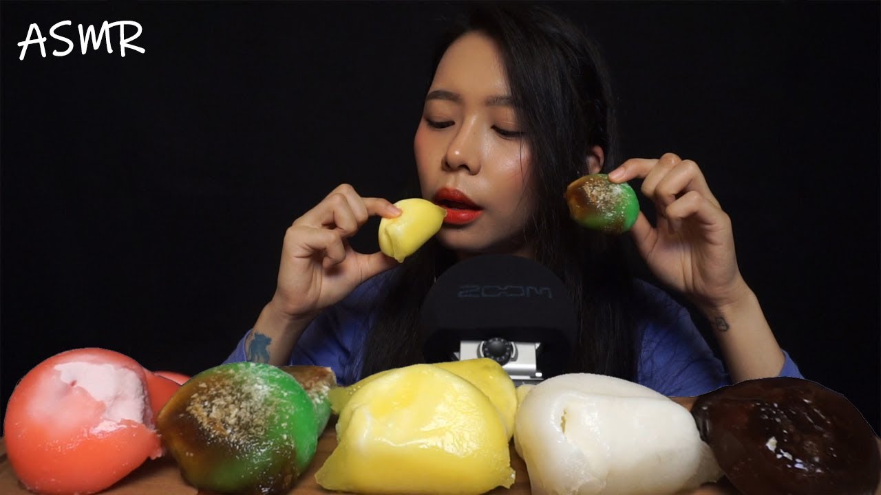 ASMR Mochi Ice Cream but It's Unexpectedly Super Crunchy 🤔 | Satisfying Relaxing Eating Sounds