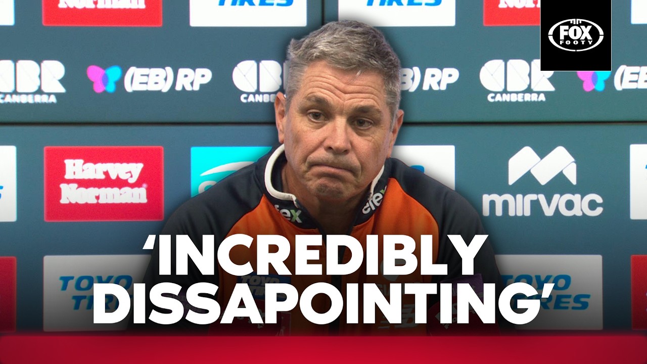 Adam Kingsley's disappointed reaction as GWS Giants take big hit to finals hopes after Essendon loss