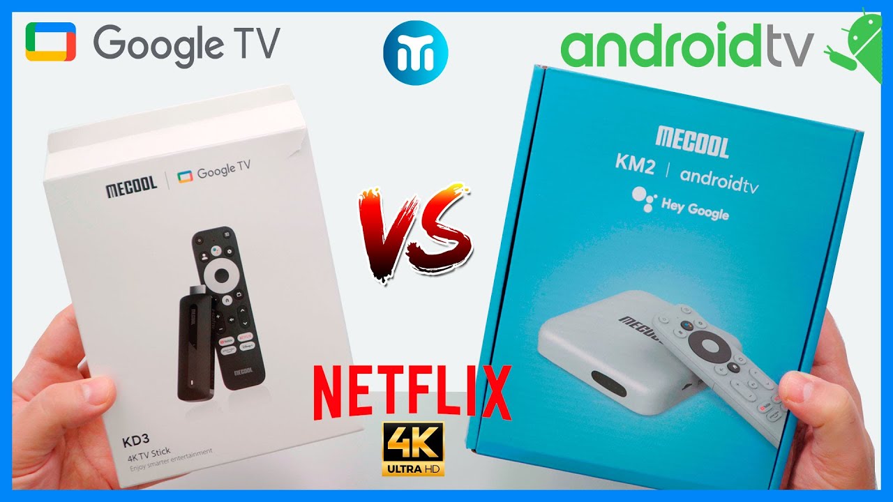 KD3 Google TV Stick vs Android Tv box KM2 - Qual Escolher