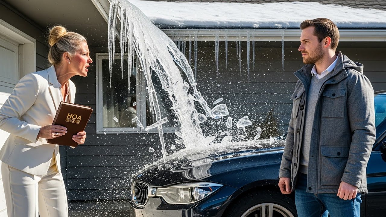 HOA Fined Me For Icicles On My Roof, So I Let Them Fall On Their President's New Car