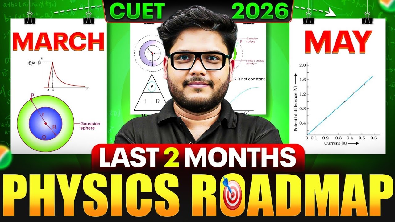 CUET 2026 Physics Last 2 Month Roadmap | 60 Day Strategy to Score High #cuet2026