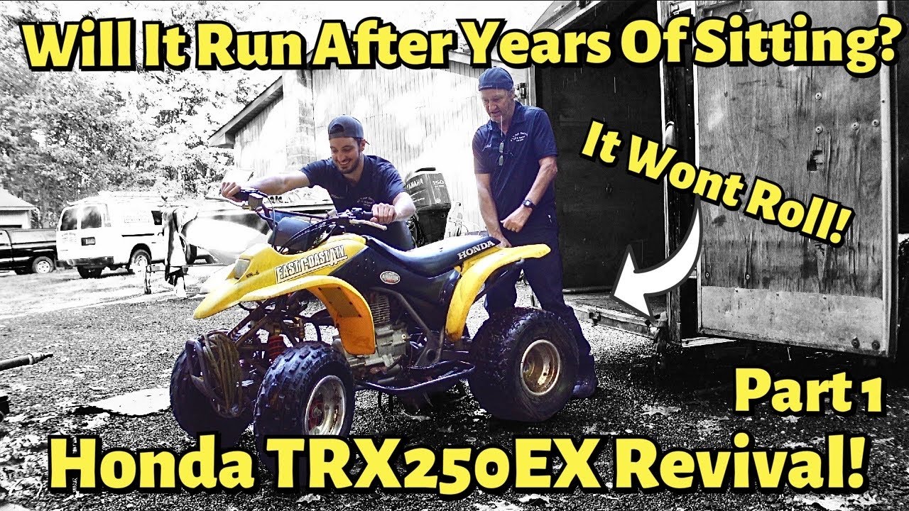 Reviving a FORGOTTEN Honda TRX250EX! Will It Run After Years Of Sitting? | Part 1