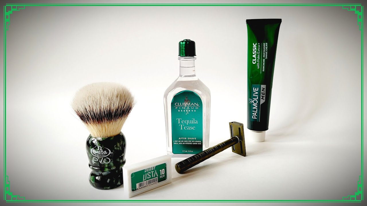 Бритье! Henson Shaving - Derby USTA - Omega Evo - Palmolive - Clubman Tequila - Мужской Материк