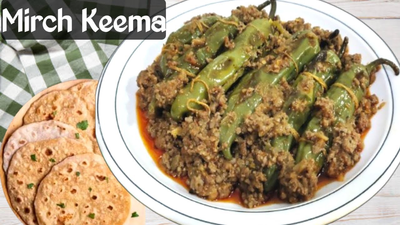 Keema Bhari Mirch Recipe || Tasty And Spicy Hari Mirch Keema || Mince Stuffed Peppers