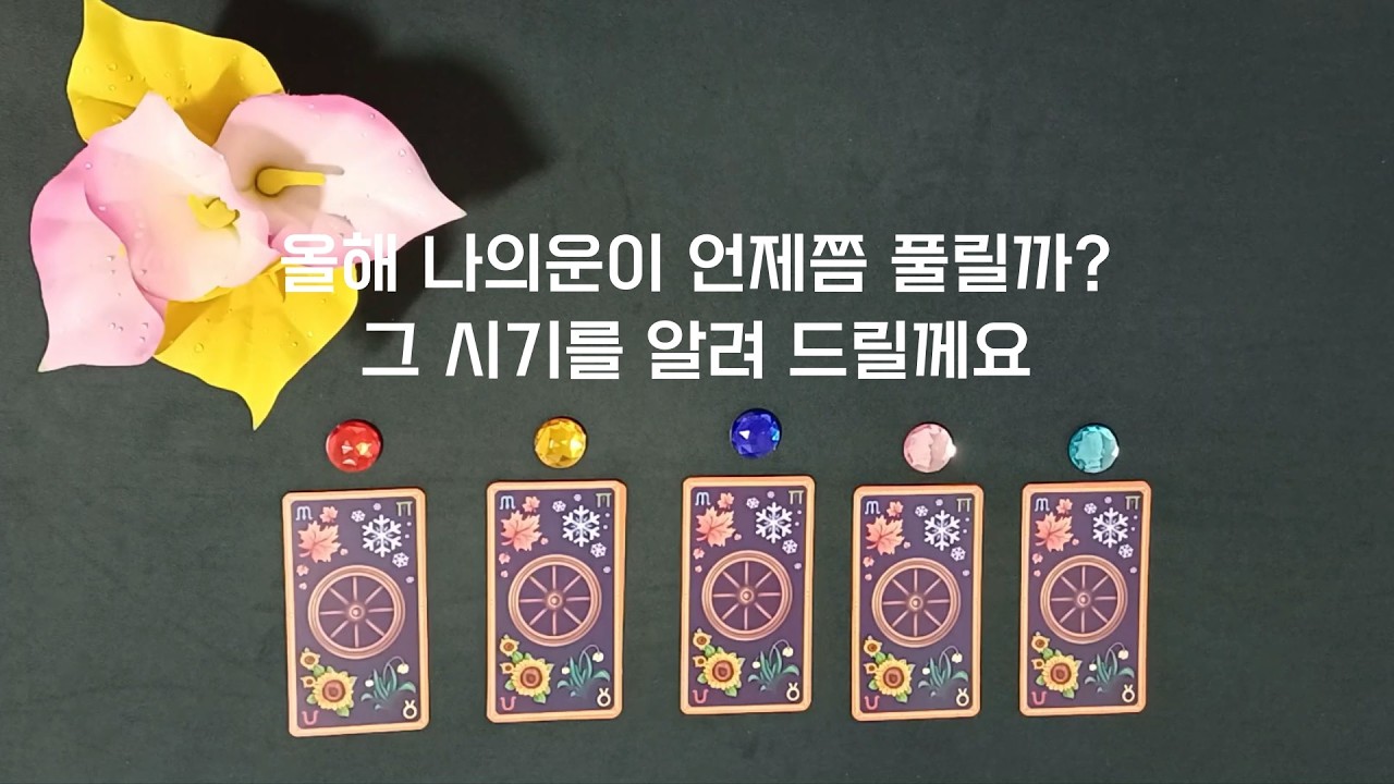[타로] 올해 나의운이 언제쯤 풀릴까 그 시기를 알려 드릴께요