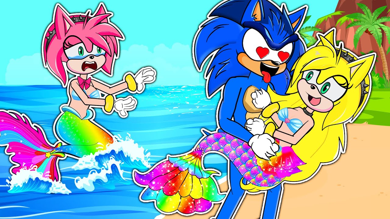 Amy Mermaid Adventures, The Secret Life of Mermaids | Sad Story Animation | Sonic Cartoon