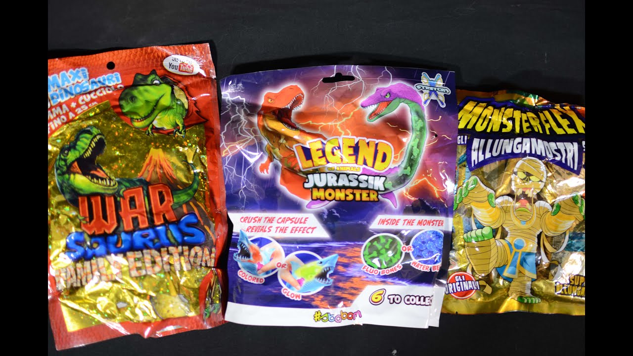 Apro tre buste edicola - Legend of Animals Jurassik Monster - War Saurus - Monsterflex