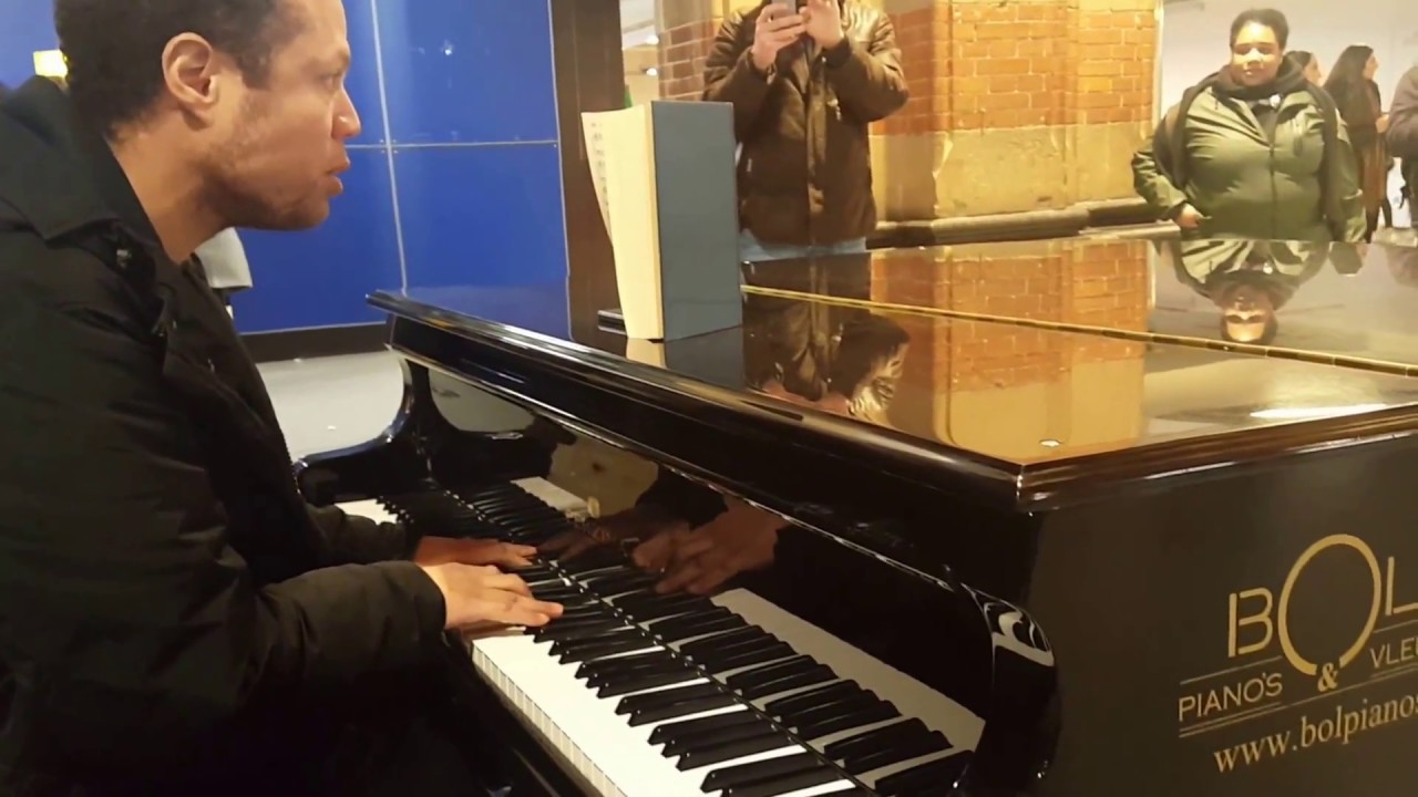 Free piano at the Amsterdam Central Station Holland Netherlands 5
