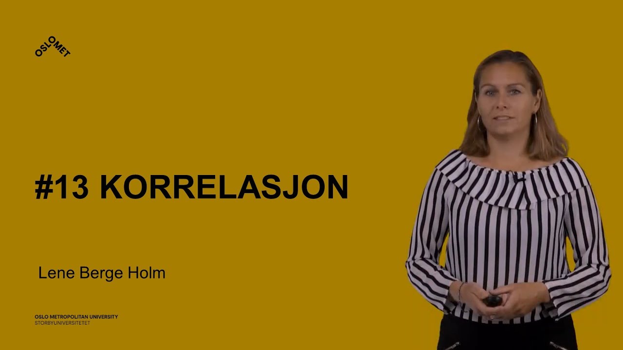 13. Korrelasjon