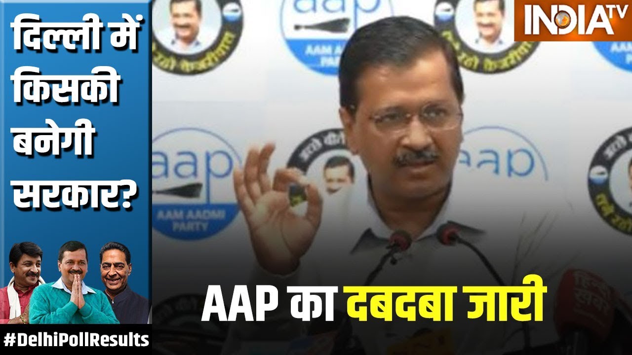 Delhi Election Results 2020: AAP का दबदबा जारी, 50 सीटों में आगे | IndiaTV News
