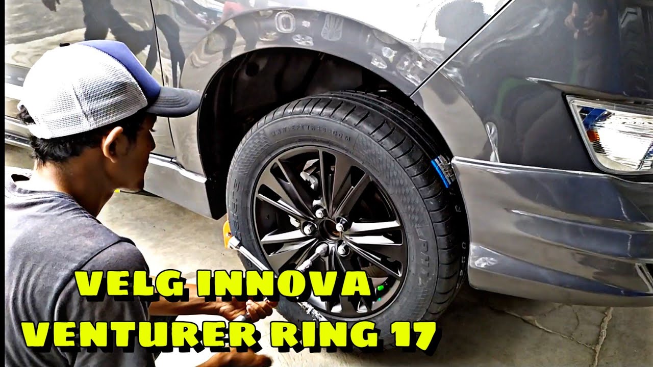 KIJANG INNOVA REBORN ganti velg venturer dan proses pemasangan