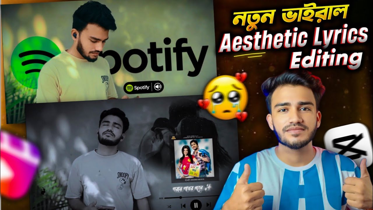 New Instagram Trending Aesthetic Sad Lyrics Status Video Editing In CapCut | Bangla | Sakib Tech