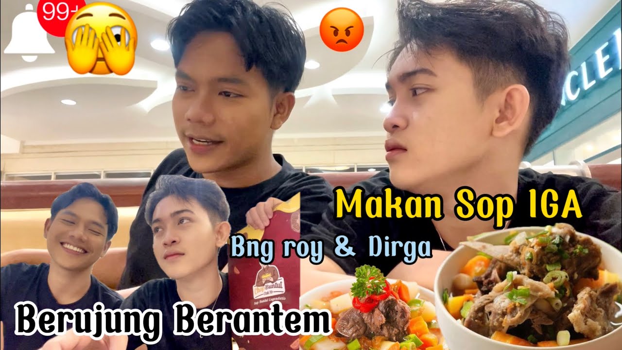 Bng Roy & Dirga Makan Sop IGA Berujung Berantem😳#trending #dusunlantam #viral #comedy #drama