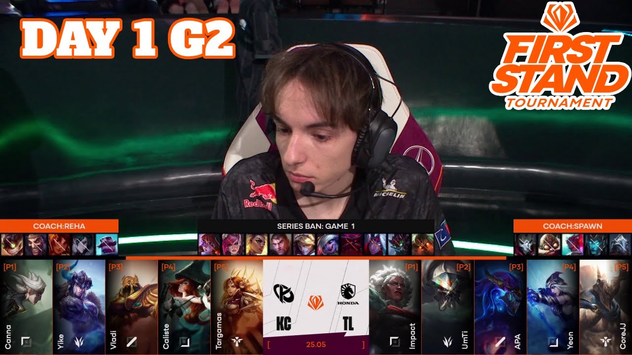 KC vs TL - Game 2 | Day 1 First Stand 2025 Group Stage | Team Liquid vs Karmine Corp G2 full game