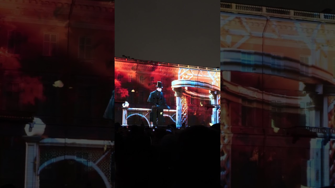 📽️🖼️Living Wall Facade👉Beautiful Art Projection Due 3D🔦🔮Mapping Festival in St. Petersburg 