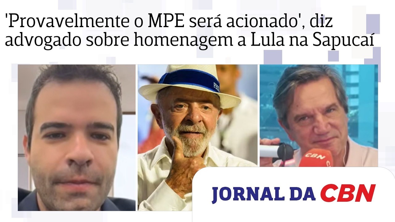 'Provavelmente o MPE será acionado', diz advogado sobre desfile no Rio em homenagem a Lula
