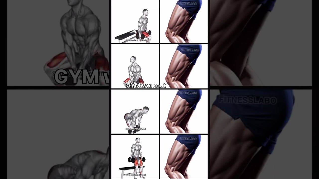 Dumbbell Leg Workout 🔥 Quads & Glutes Growth | Gym Leg Day Exercise