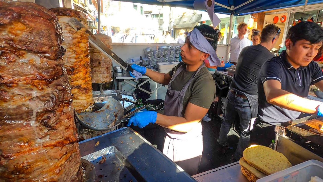 Greek Gyros of Beef and Meats. London Street Food