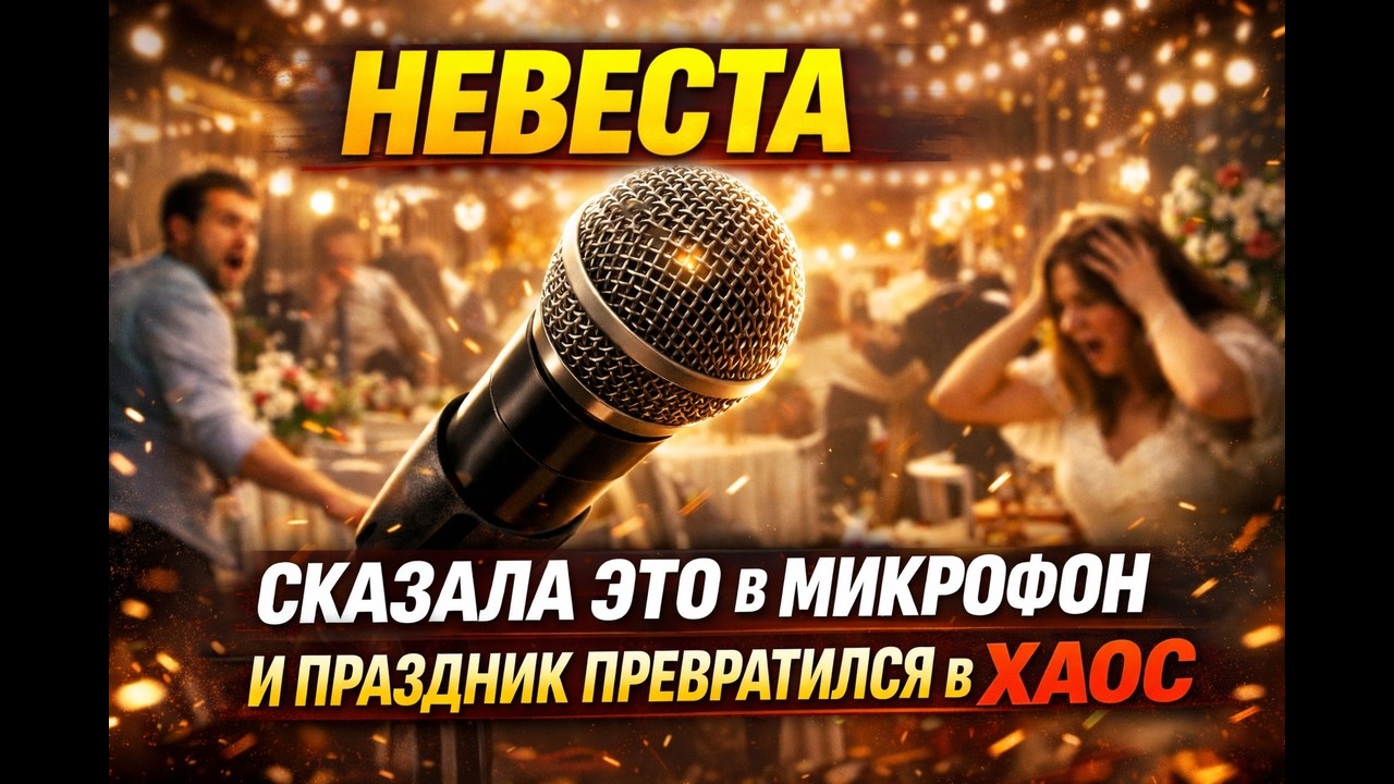 «Невеста сказала это в микрофон на свадьбе… и праздник превратился в хаос»