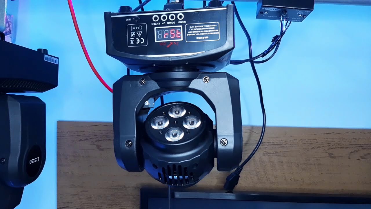 !!! DMX !!! Como conectar moving 2in1 (wash/head) na mesa dmx