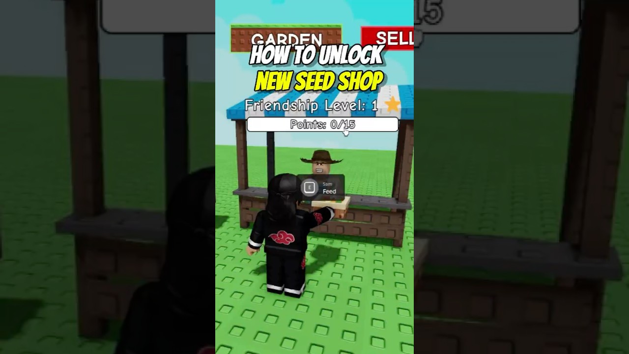 HOW TO UNLOCK NEW SEED SHOP... Unlock Tier 2 Shop #growagarden #roblox #shorts #robloxshorts