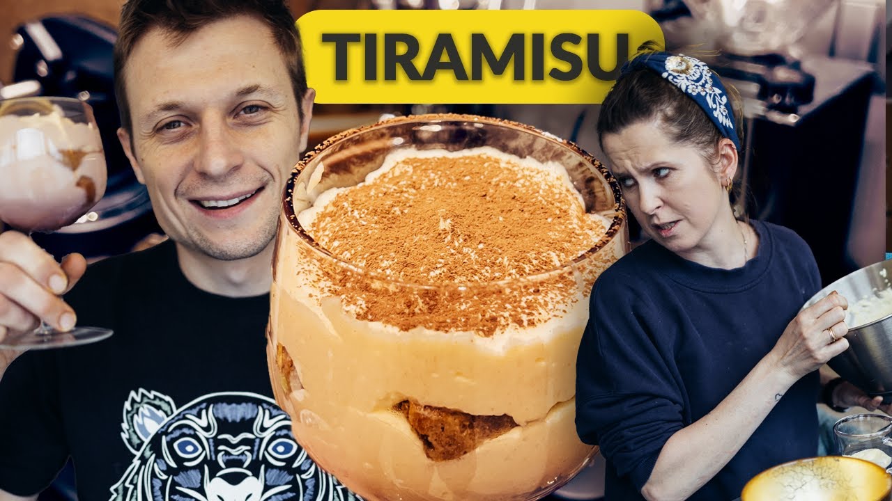 😱 OMG 🔥 Szef kuchni uczy mnie robić tiramisu 👍