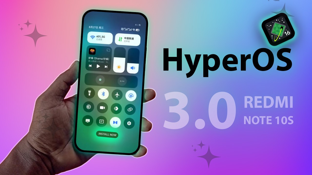 🚀 HyperOS 3.0 Update Redmi Note 10S | Full Review + New Features 🔥| HyperOS 3.0 Android 16 | Dot SM