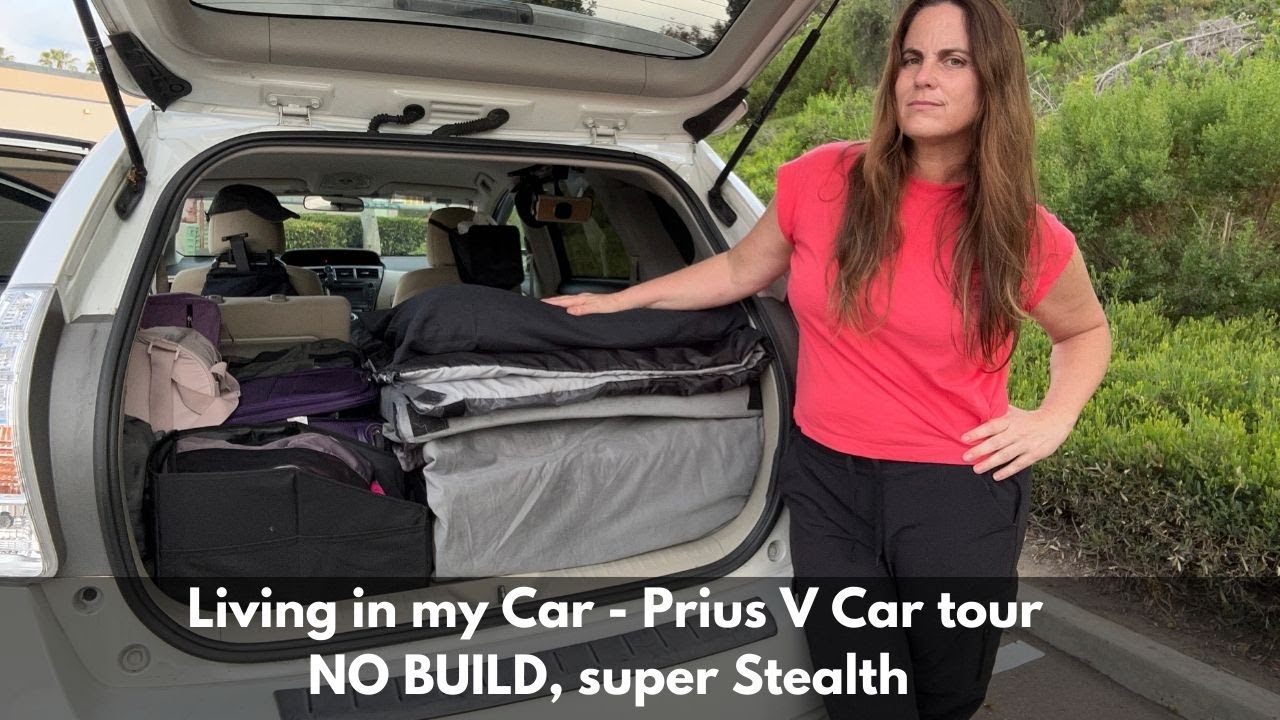 Prius V без сборки. Живу незаметно в своей машине в маленьком городе #автомобильнаяжизнь #кочевническаяжизнь