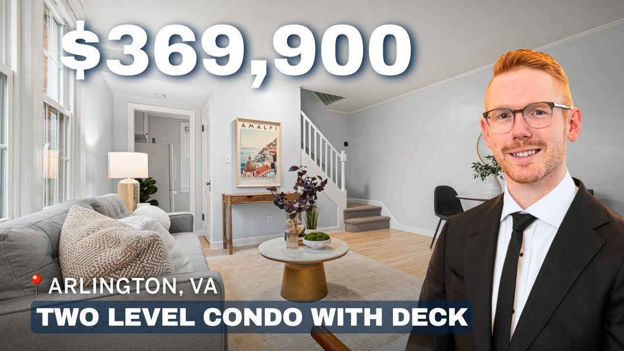 Arlington VA Two-Level Condo with Private Deck | 1 Bed + Den in Arlington Village