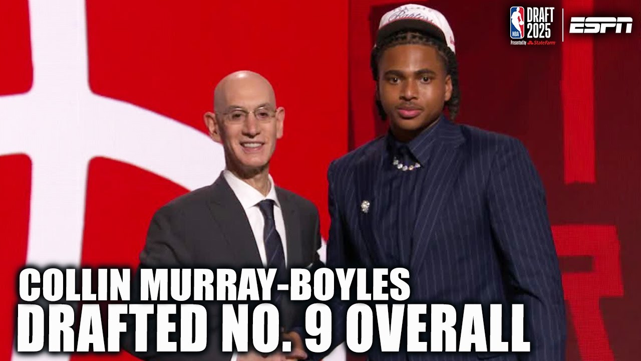 The Raptors select Collin Murray-Boyles with the 9th overall pick | 2025 NBA Draft