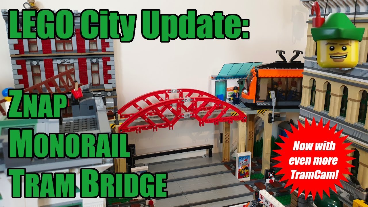 LEGO City Update - Znap Monorail Tram Bridge MOC 🌉🚊🚝🏹