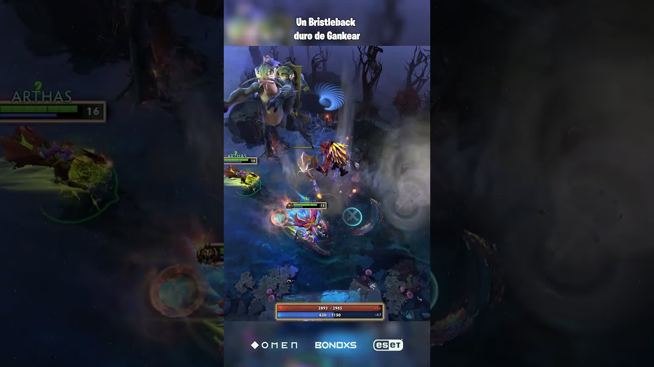 Bristleback es muy duro de gankear #dota2 #dota #reel