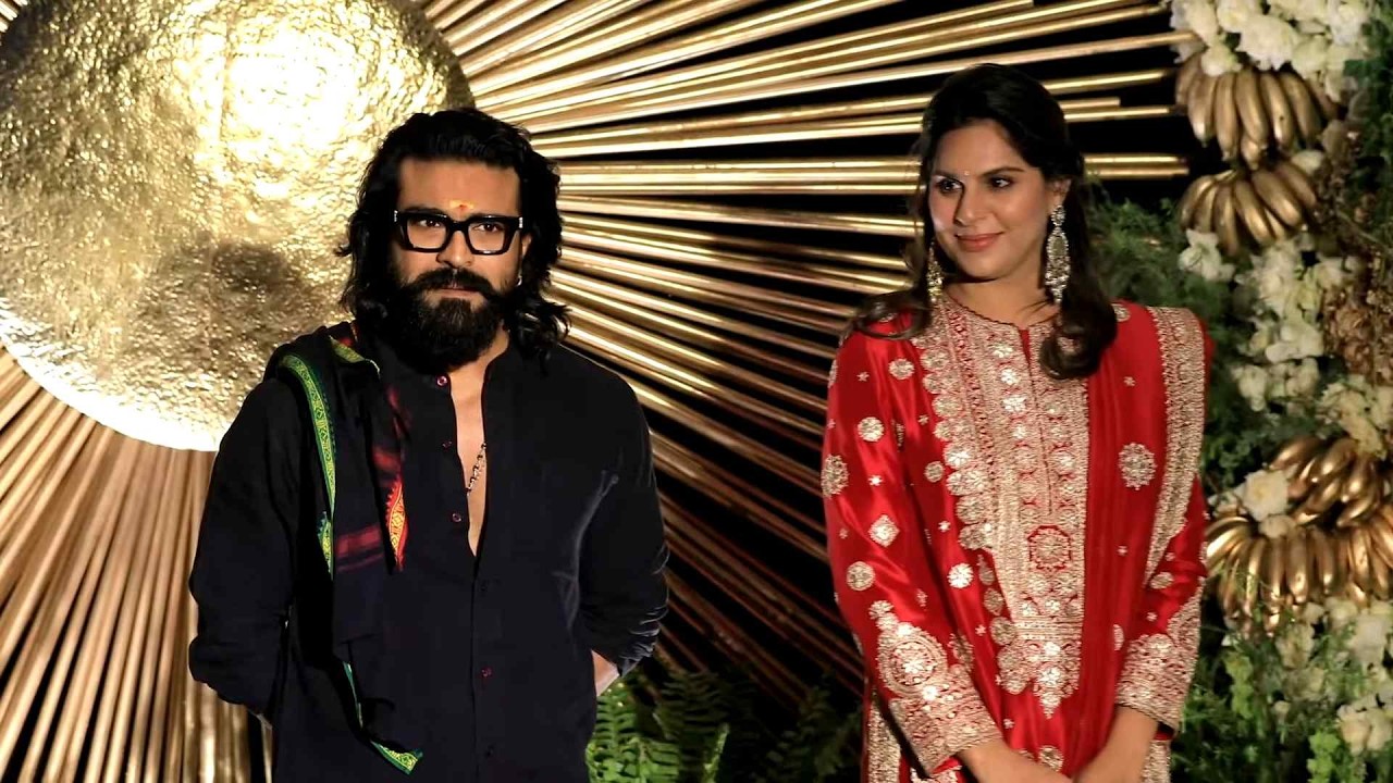 Mega Power Star Ram Charan & Upasana at #Virosh Reception | Shreyas Media