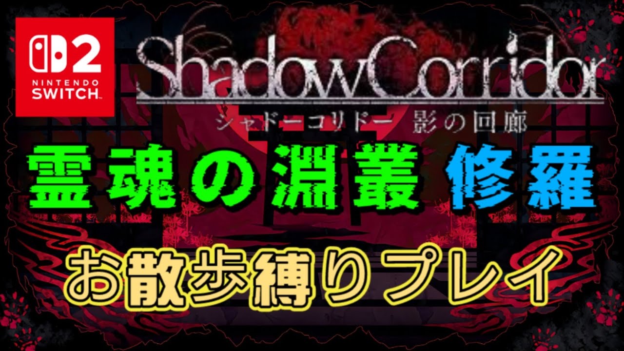 《Switch 2でプレイ》【Shadow Corridor】霊魂の淵叢 修羅 お散歩(歩きのみ)縛りプレイ [Congregation or Souls] #shadowcorridor #影廊