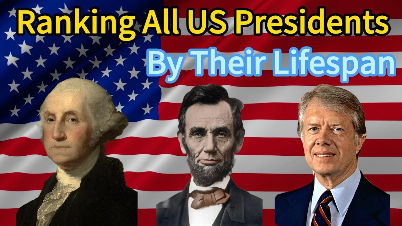 Ranking All US Presidents By Their Lifespan | From Shortest to Longest!