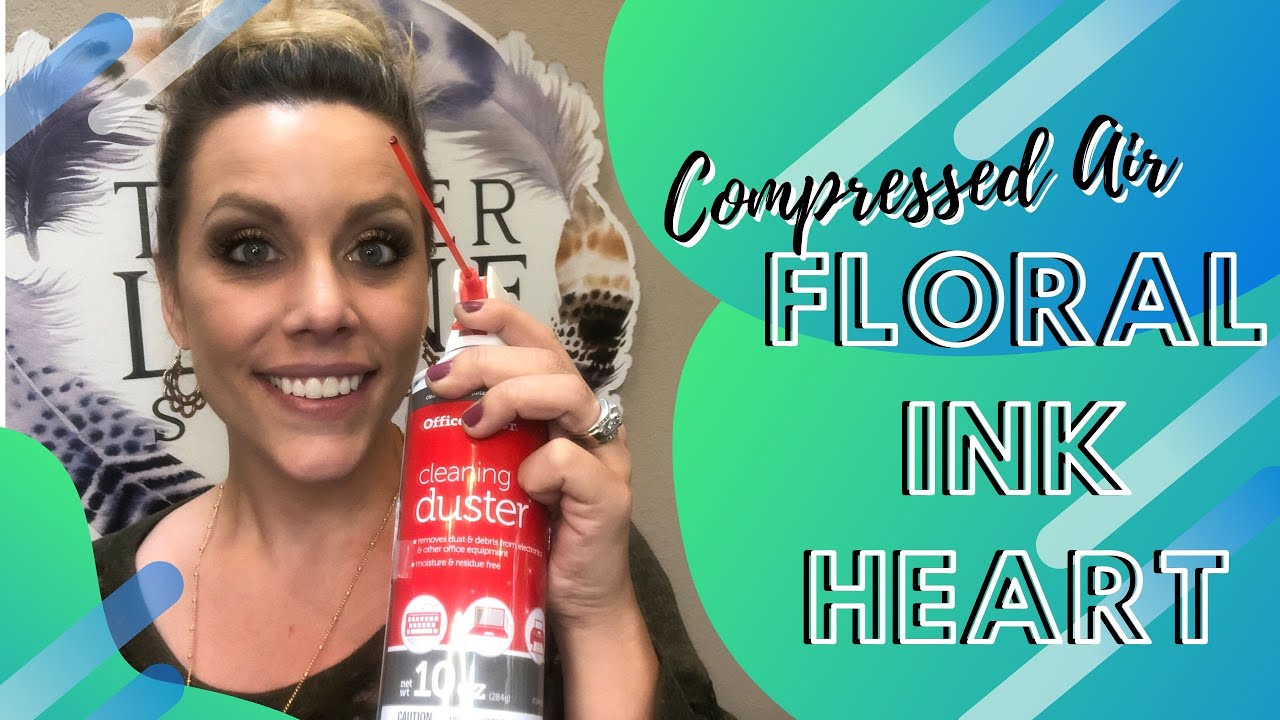 Compressed Air Ink Flowers!