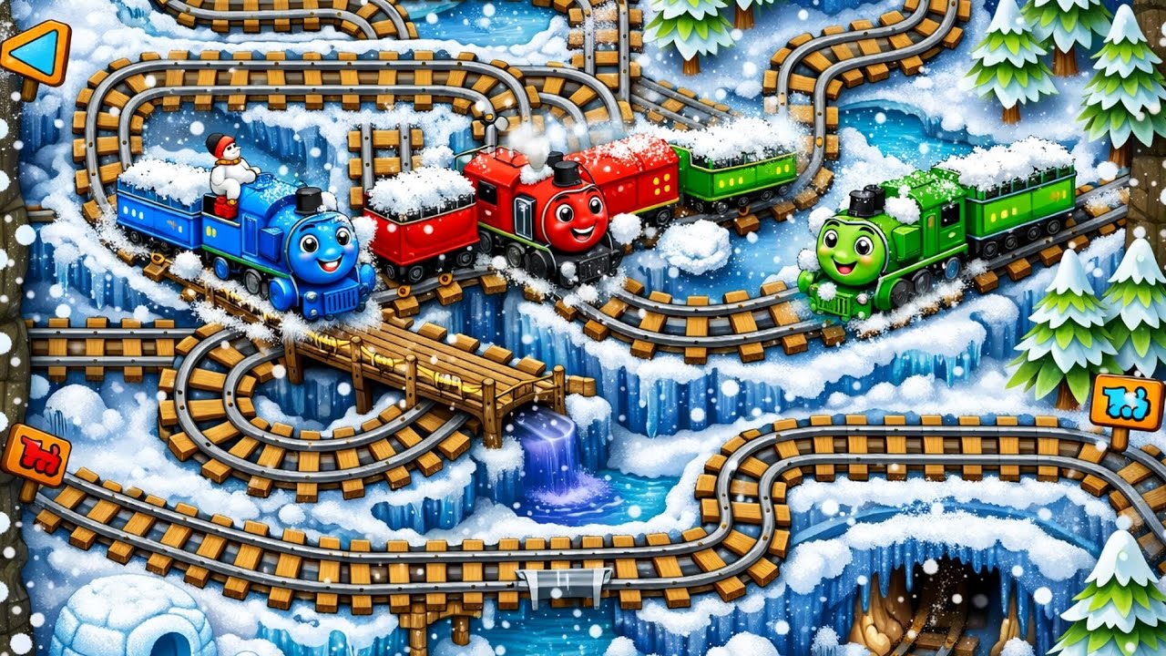 🚂 Головоломка «Поезд-экспресс» (уровень «Тундра») | Геймплей на Android, эпизод 576