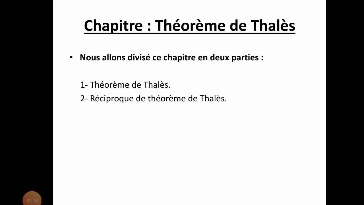 EB9.Maths.Théorème de Thalès.cours
