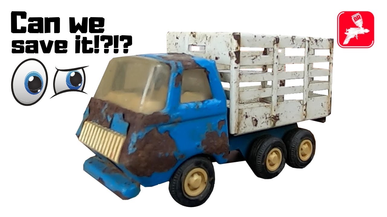 Tonka Farm Truck Toy Restoration! Extremely Rusty!