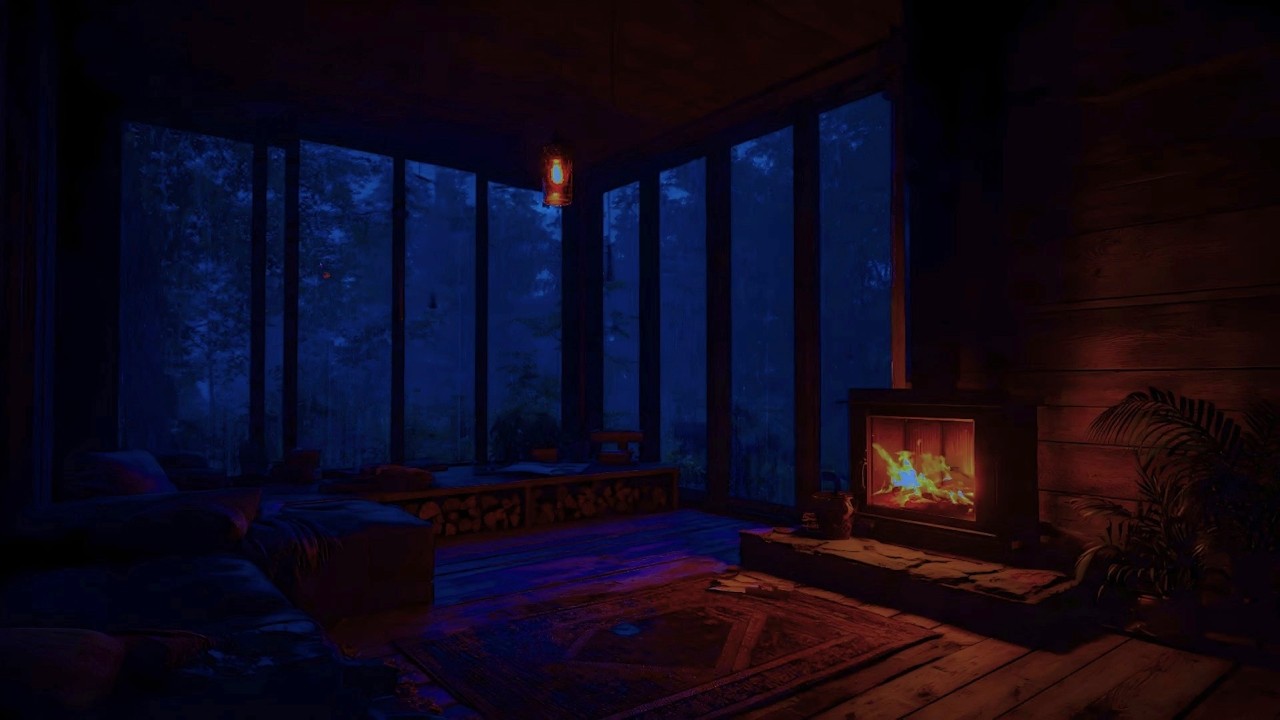 Bedroom Rain ASMR with Thunder - Deep Sleep Almost Instantly - Calm Your Mind, Sleep in Minutes