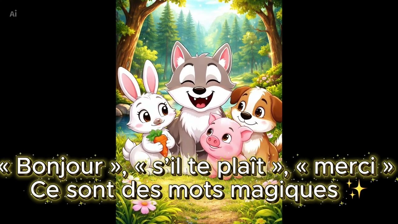 Léo le petit loup gentil – Épisode 7 : Le respect et la politesse 💛