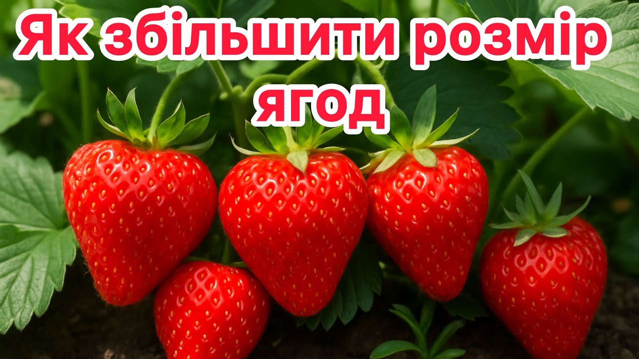 Підживлення Полуниці під час дозрівання Як вплинути на розмір ягоди.