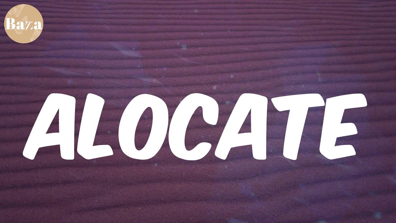 Alocate (Letra/Lyrics) - Zion