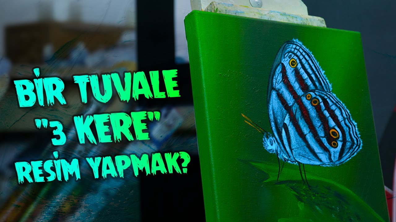 YAĞLI BOYA KELEBEK RESMİ NASIL YAPILIR..?