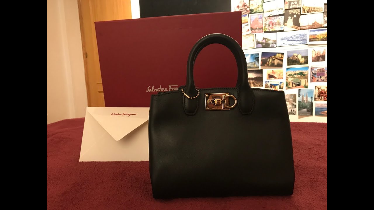 Salvatore Ferragamo Studio Box Bag - Review and what fits