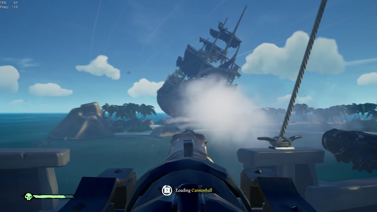 Sea of Thieves: Skeleton Ship Jumps Island