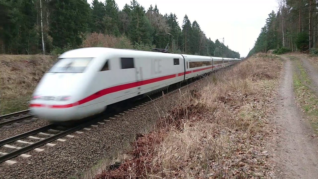 Mit 200 km/h durch die Nordheide - ICE 1 und ICE 2 zwischen Hamburg und Uelzen